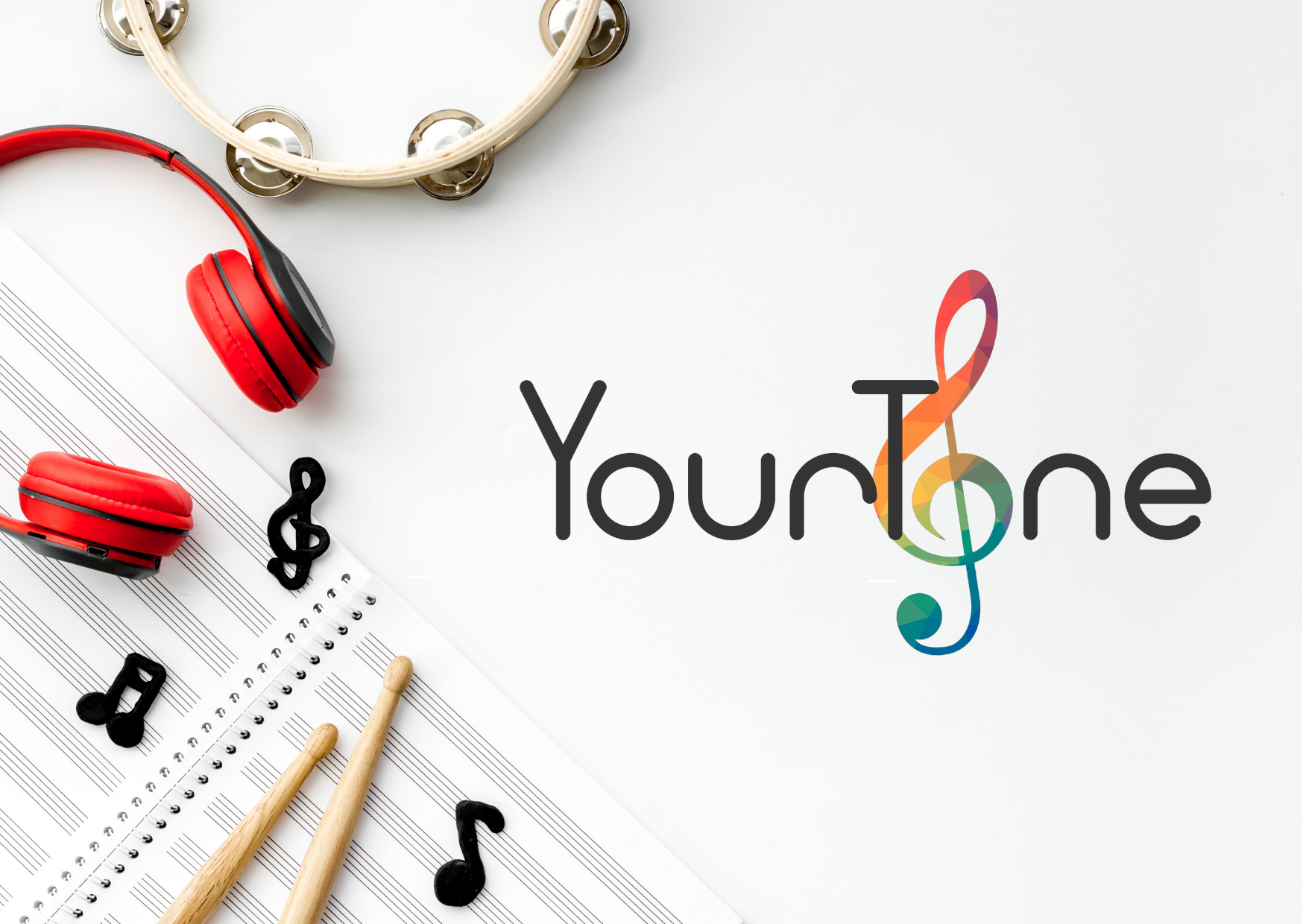 YourTone logo with musical instruments